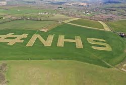 Farmers brilliantly show their support for the NHS